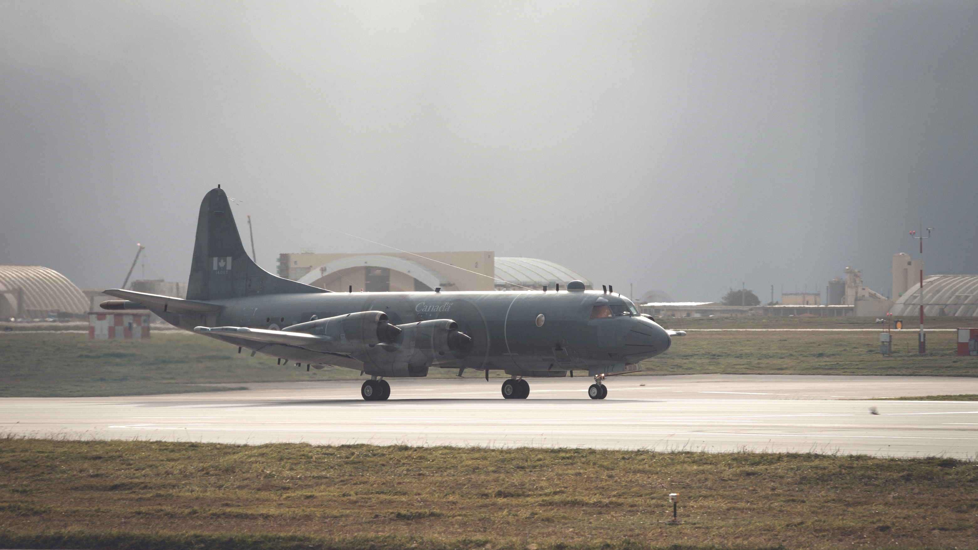 Canadian Armed Forces CP-140 (140117) returns to Andersen Air Force Base on Guam